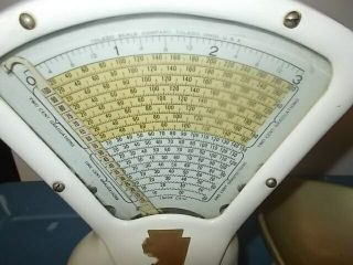 VINTAGE TOLEDO 3lb CANDY SCALE,  STYLE 405 CA.  NO SPRINGS HONEST WEIGHT. 3