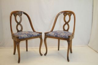 Art Nouveau Regency Side Conference Chairs,  Circa 1920 S 