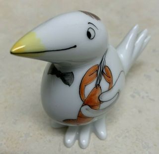 Meissen Porcelain Figure Of A Bird W/champagne & Lobster By Peter Strang 93 - 95