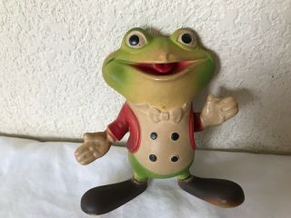1948 Ed Mcconnell Rempel Froggy The Gremlin Rubber Frog Squeaky Toy Vintage Euc