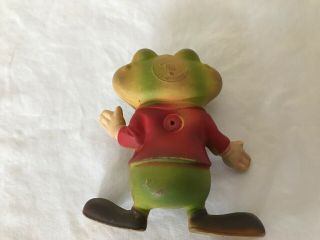 1948 ED MCCONNELL REMPEL FROGGY THE GREMLIN RUBBER FROG SQUEAKY TOY Vintage EUC 3