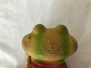 1948 ED MCCONNELL REMPEL FROGGY THE GREMLIN RUBBER FROG SQUEAKY TOY Vintage EUC 4