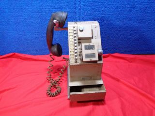 Ncr National Cash Register Credit Stamping Machine With Phone