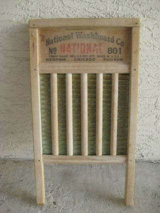 Antique Nathional Washboard Co.  / The Brass King / No.  801