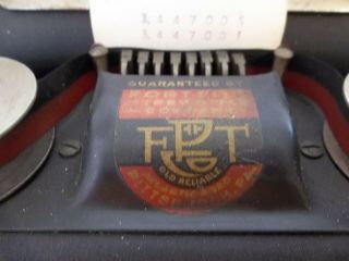 Victor Adding Machine Fort Pitt Typewriter Co Pittsburgh Vtg Black Metal 4