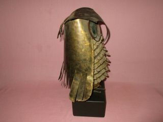 Vintage Curtis Jere Brass Metal MCM Brutalist Large Owl Sculpture Figure 1969 4