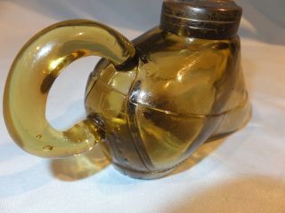 Scarce 1868 Atterbury Amber shoe Miniature oil lamp 11