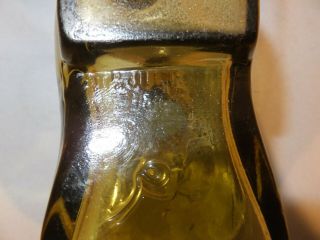 Scarce 1868 Atterbury Amber shoe Miniature oil lamp 9