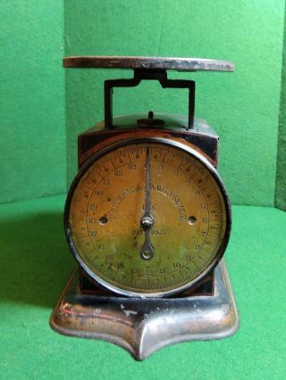 Vintage Brass Face Universal Family Scale Co.  1865 Shape