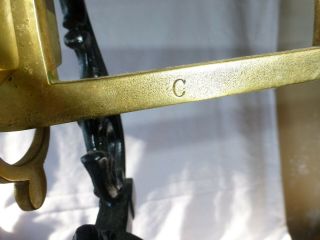 19th c English Brass & Wrought Iron Balance Class C Table Scale Hunt & Co London 10