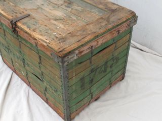 Antique Primitive Wood Bradford Baking Co.  Los Angeles Crate Box 4