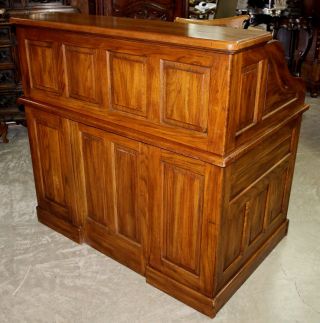 American Stunning Antique S Curve Golden Oak RollTop Paneled Desk C1930 8