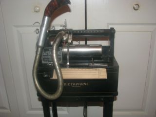Antique Wax Cylinder Dictaphone Dictation Machine 1920 