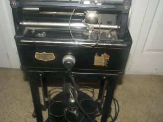 Antique Wax Cylinder Dictaphone Dictation Machine 1920 ' s A,  Cond.  Not Edison 7