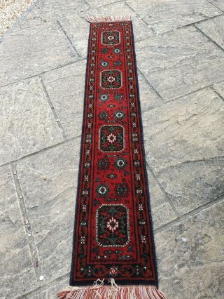 Vintage 71 " Wool Table Runner,  Small Runner