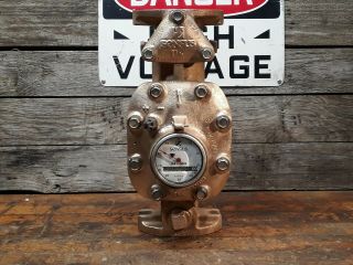 Vintage Industrial Steampunk Brass Water Meter Gear Sprocket Lamp Base Proyect