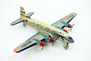Vintage Yonezawa Japan PAA Pan American World Airways Tin Airplane BEAUTY 3
