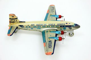 Vintage Yonezawa Japan PAA Pan American World Airways Tin Airplane BEAUTY 4