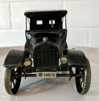 1920 ' s Bing ' s Ford Touring Wind - Up Tin Toy Car w/ Box Germany (10/431) 7