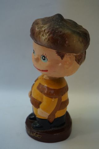 Vintage1956Davy Crockett Bobblehead Doll Antique Rare Old Walt Disney Craze1950s 3