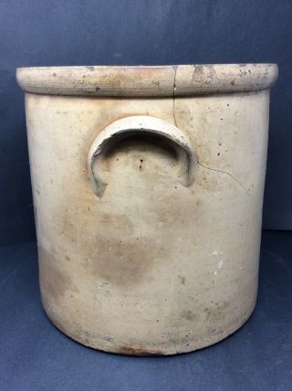 Antique York Stoneware Crock 4 Gallon 19th Century 2