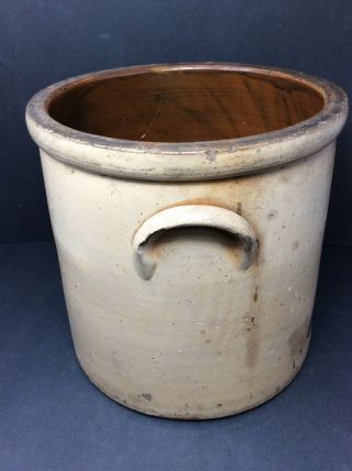 Antique York Stoneware Crock 4 Gallon 19th Century 5