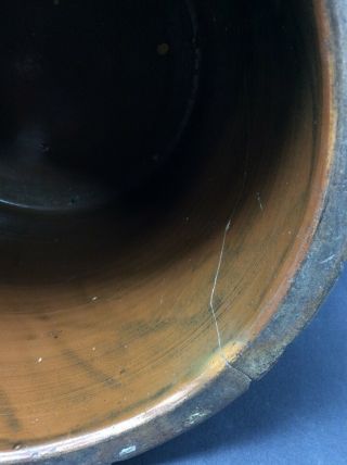 Antique York Stoneware Crock 4 Gallon 19th Century 6