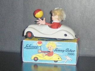 1950 ' s Western Germany Schuco 2006 Sonny Peter Tin Wind Up BMW 326 Car In VGC 10