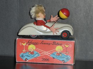 1950 ' s Western Germany Schuco 2006 Sonny Peter Tin Wind Up BMW 326 Car In VGC 2