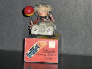 1950 ' s Western Germany Schuco 2006 Sonny Peter Tin Wind Up BMW 326 Car In VGC 4