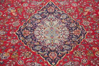 10x13 Antique Floral Traditional Area Rug RED Oriental Hand - Knotted Wool Carpet 5