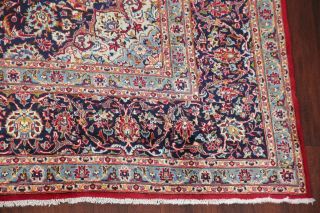 10x13 Antique Floral Traditional Area Rug RED Oriental Hand - Knotted Wool Carpet 7