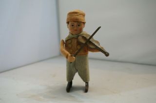 Schuco Wind Up Toy Antique Germany Violin Player