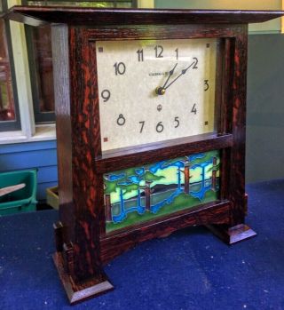 Mission Style Clock Schlabaugh And Sons Motawi Pine Tile