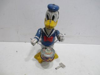 Donald Duck Drummer Wind - Up Good Made N Japan By Marx