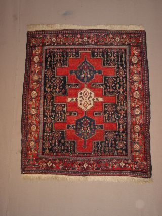 WONDERFUL S.  ANTIQUE SEN NEH RUG FULL PILE HG 2