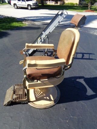 Antique 1920 ' s Koken Barber Chair 4