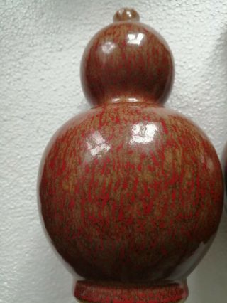 Pair - Chinese vase - chinese porcelain - chinese - mark - kangxi - Sang de boeuf - China 3