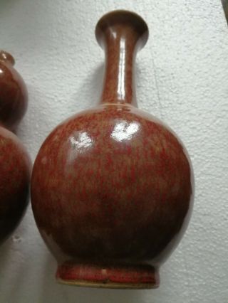 Pair - Chinese vase - chinese porcelain - chinese - mark - kangxi - Sang de boeuf - China 4