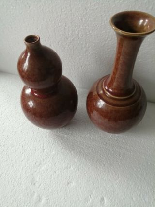 Pair - Chinese vase - chinese porcelain - chinese - mark - kangxi - Sang de boeuf - China 6