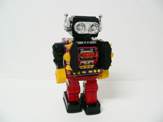 Horikawa Great King Mars Vintage Tin Toy Rote - O - Matic Robot Great No Box