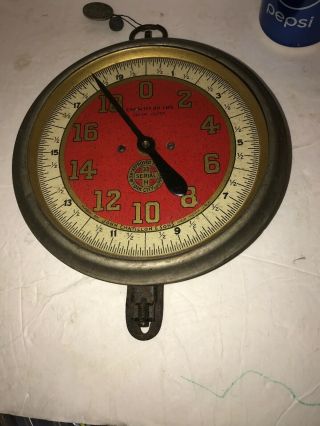 Antique or Vintage John Chatillon & sons Dial Scale 20 lb.  Metal Scale Merchant 2