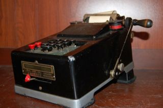 Antique Vintage Remington Rand Hand Crank Adding Machine Collectible Art Deco 3