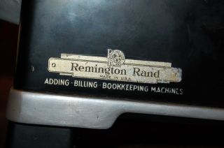 Antique Vintage Remington Rand Hand Crank Adding Machine Collectible Art Deco 7