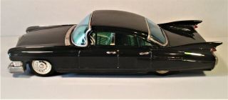 TIN FRICTION 1959 CADILLAC HARDTOP CAR HUGE FINS BANDAI JAPAN 4