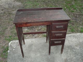Antique Vintage Mission Desk Furniture Small Barn Find 2