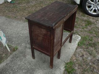 Antique Vintage Mission Desk Furniture Small Barn Find 3