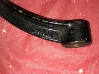ANTIQUE INDUSTRIAL FARM TRUCK TRACTOR HIT - N - MISS CAST IRON HAND CRANK W/ BELL 4