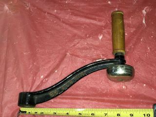 ANTIQUE INDUSTRIAL FARM TRUCK TRACTOR HIT - N - MISS CAST IRON HAND CRANK W/ BELL 6