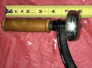 ANTIQUE INDUSTRIAL FARM TRUCK TRACTOR HIT - N - MISS CAST IRON HAND CRANK W/ BELL 7